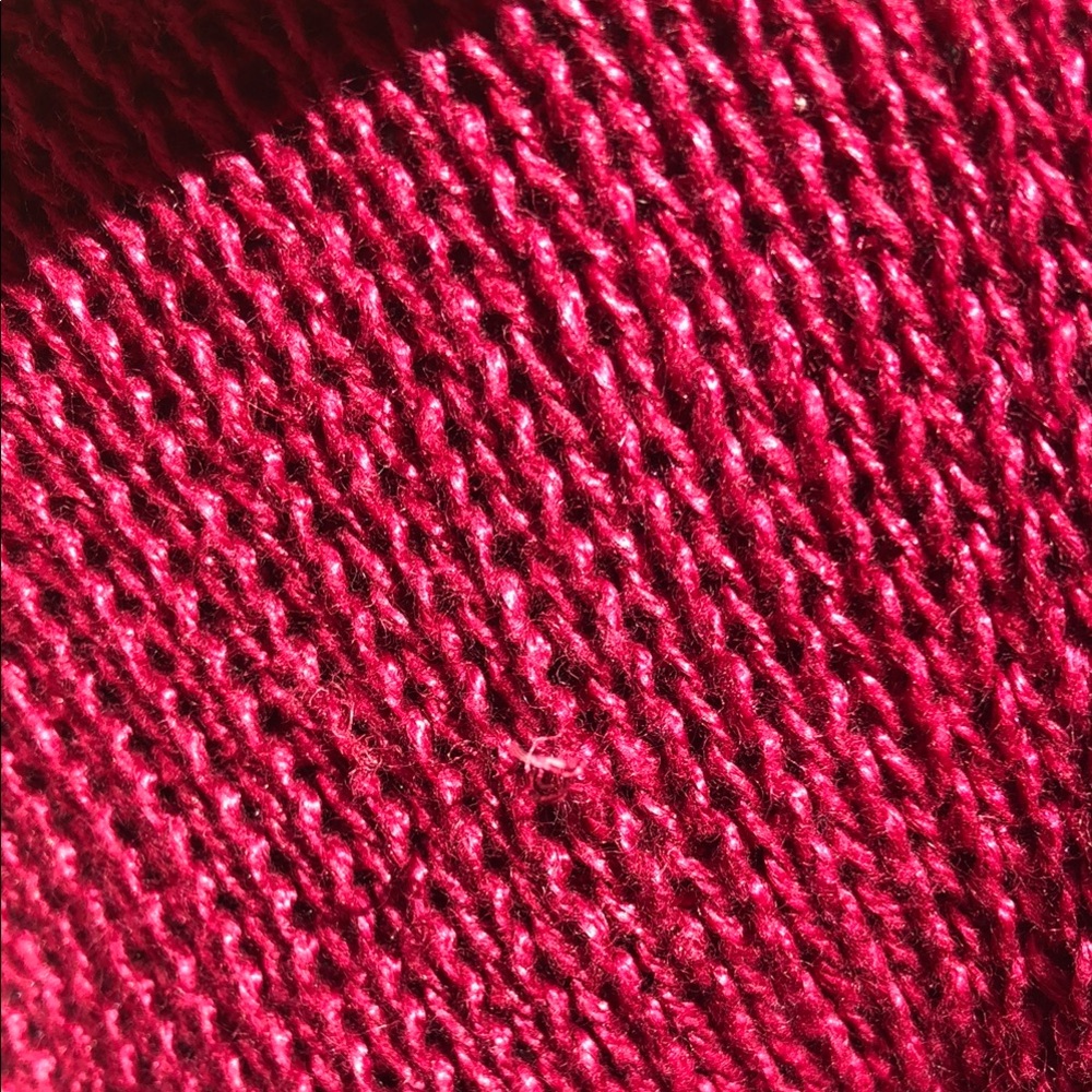 Cut Loose Red Sweater Classic Knit Relaxed Fit - Picture 12 of 13